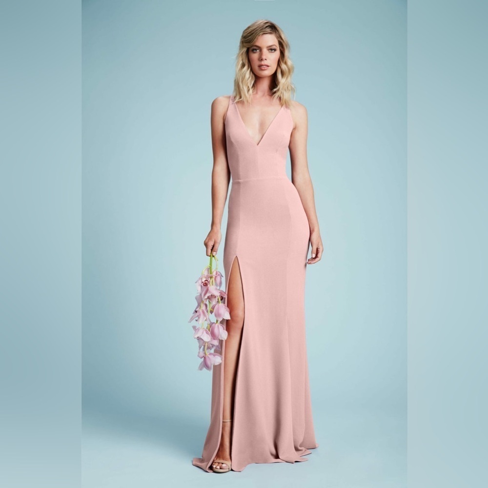 NWT!! Dress The Population - Iris Gown - Blush Pink - Size XXL